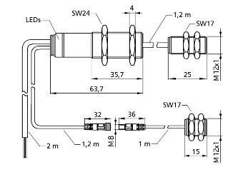 接頭標簽檢測傳感器esp-4系列技術(shù)尺寸